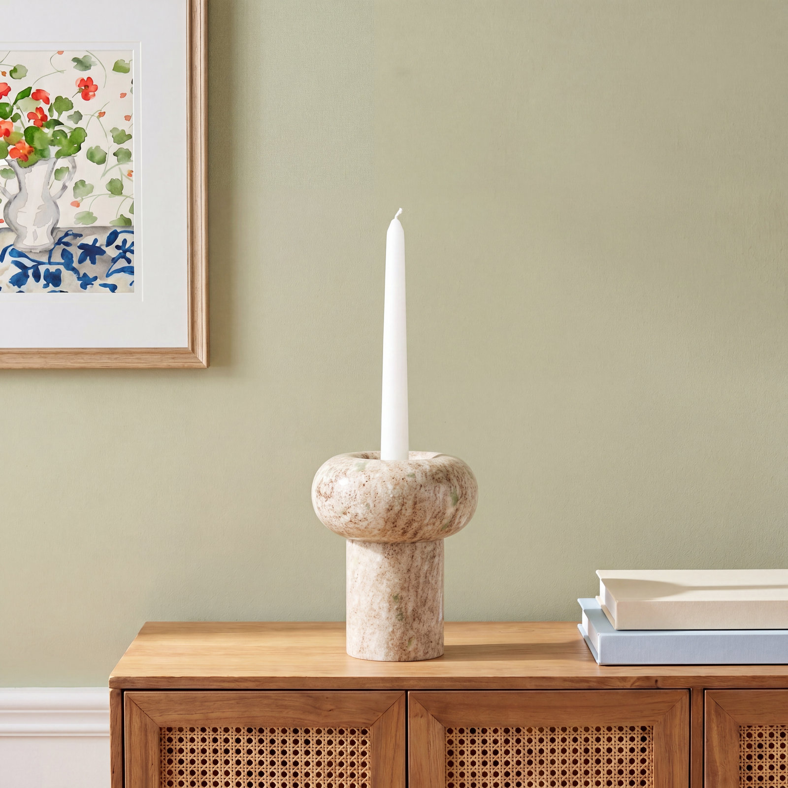 Kallie 4.75'' H Marble Tabletop Tealight Holder