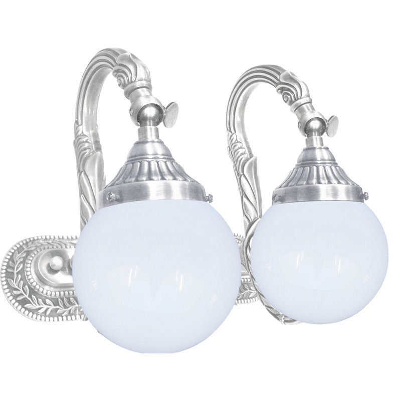 Fetzer Solid Brass Armed Sconce, Bright Chrome