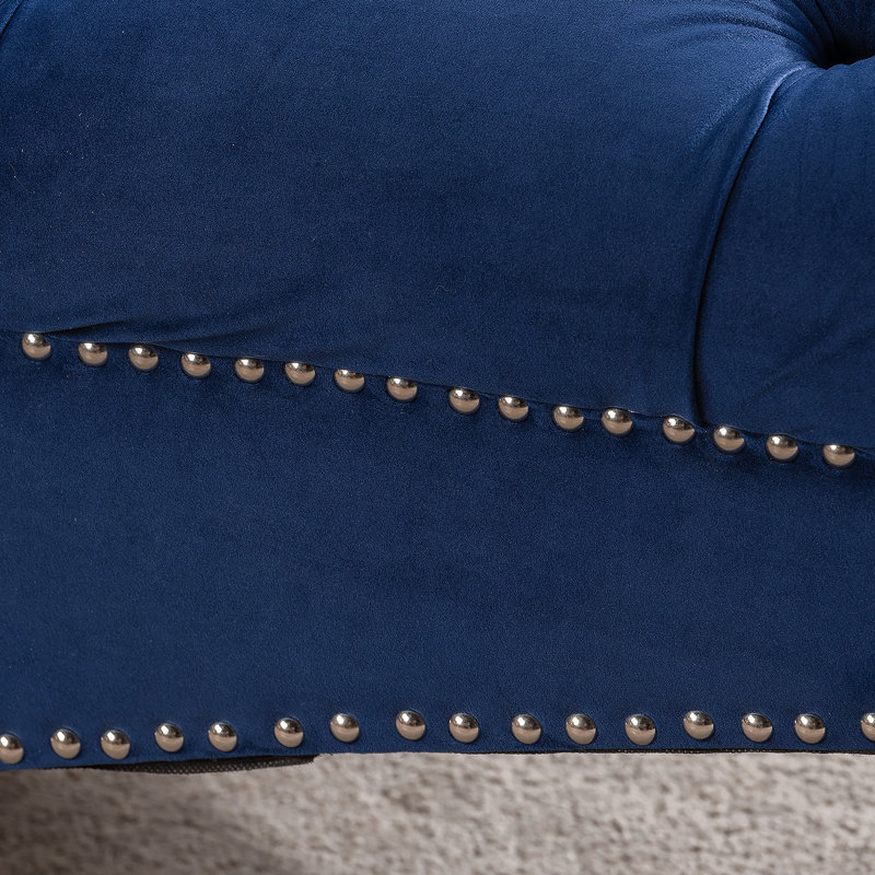 Tufted Armless Chaise Lounge