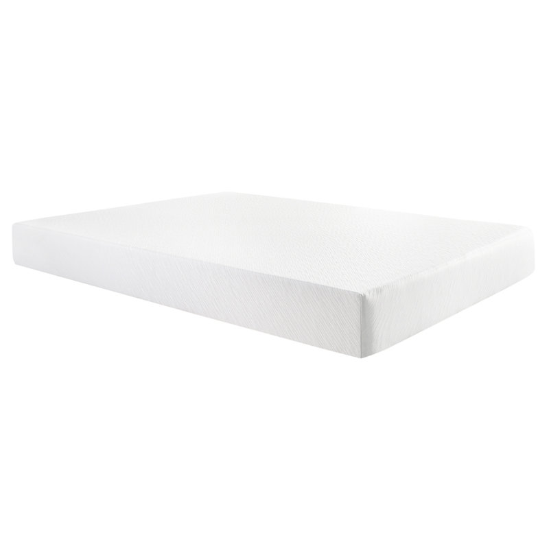 Grand matelas en mousse viscoélastique imprégnée de gel de 10 po pour grande taille, réduit le transfert de mouvement