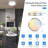 Nevile 2PK Double Rings Dimmable LED Flush Mount Ceiling Light for Kitchen,Hallway,Bedroom-841358577