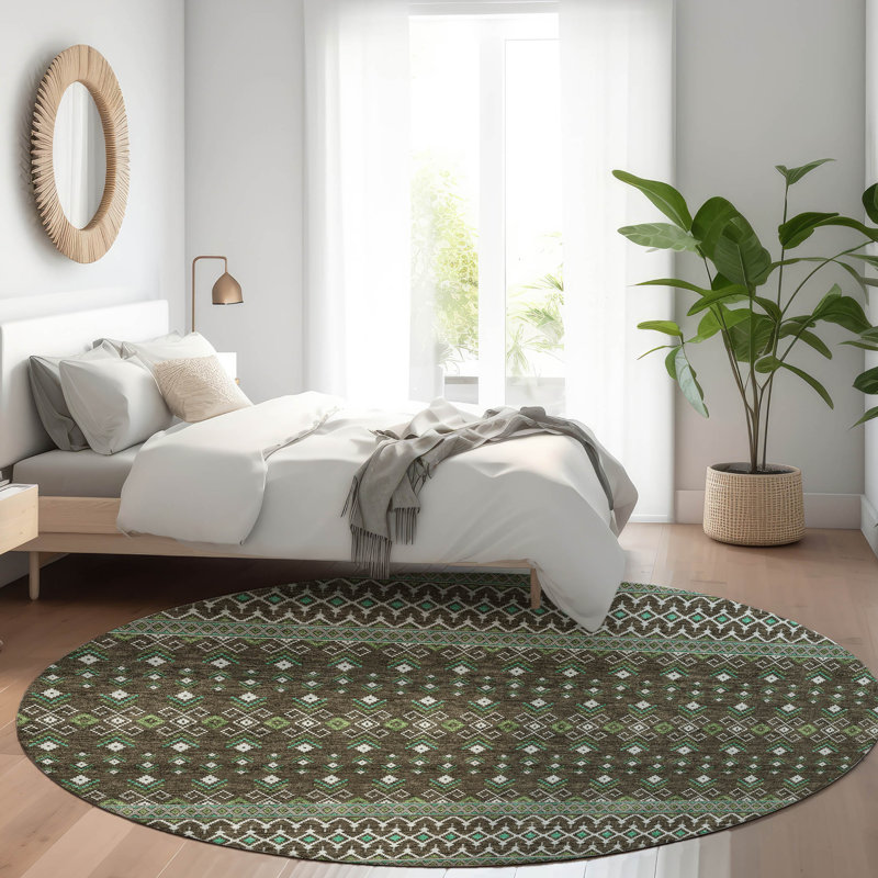  Emblyn Door Mat, Round 8'