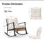 Aljaquan Patio Wicker Rocker with Cushions
