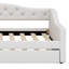 Upholstered Daybed With LED Belt And Trundle-114007824
