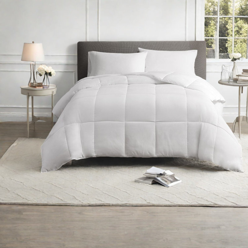 Featherless Warm Bedding Sets, 90x90 Cotton Sateen Modern Home Comforter