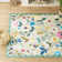 Nature Voja Floral Non-Slip Machine Washable Colorful Christmas Decor Area Rug in Green for Living Room, Bedroom, Hallway Runner, Entryway Rugs