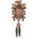  9.5" H Hand-Carved Traditional German Cuckoo Clock - Maple Leaves Design