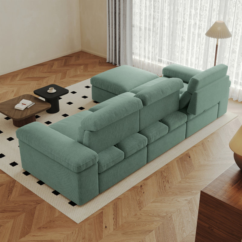 Canapé modulaire, Vert foncé