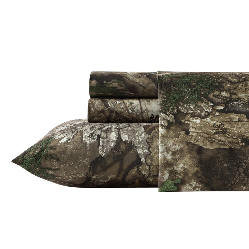 Realtree APX Twin Camo Microfiber Sheet Set