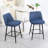 Elegant Counter Height Swivel Bar Stools Set Of 2, 360° Swivel With Upholstered Seat And Metal Legs For Kitchen Island And Pub, Bar Stool-1576988118