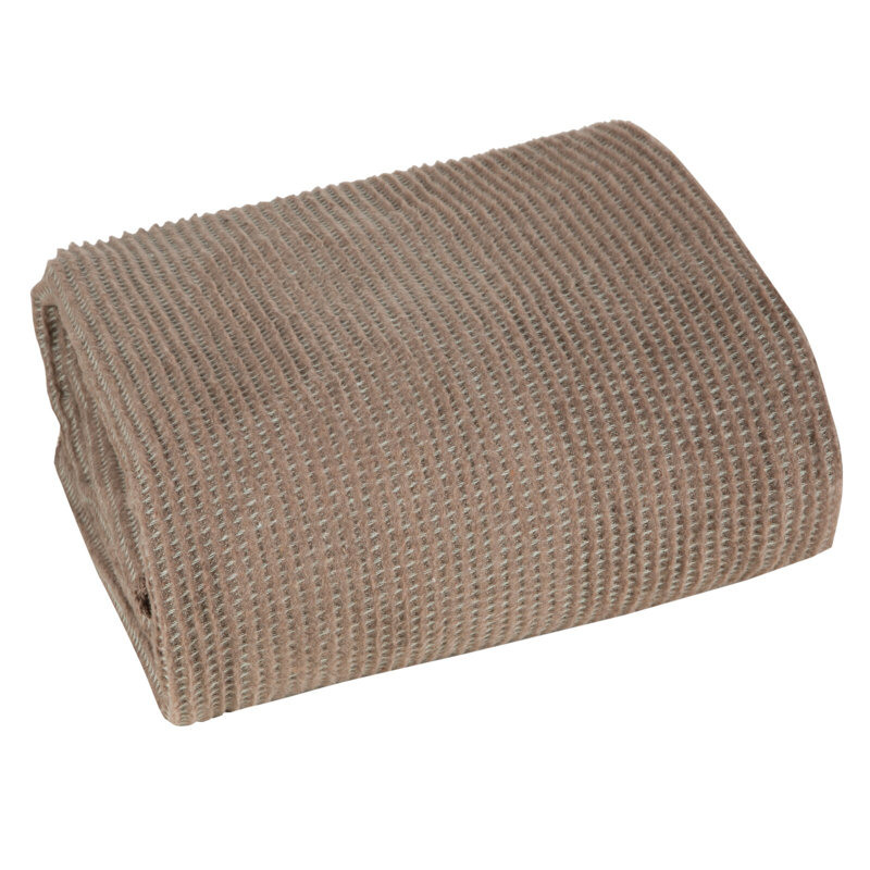 Montevia Cotton Blend No Pattern Bedspread, W200 x L220cm, Dark Beige