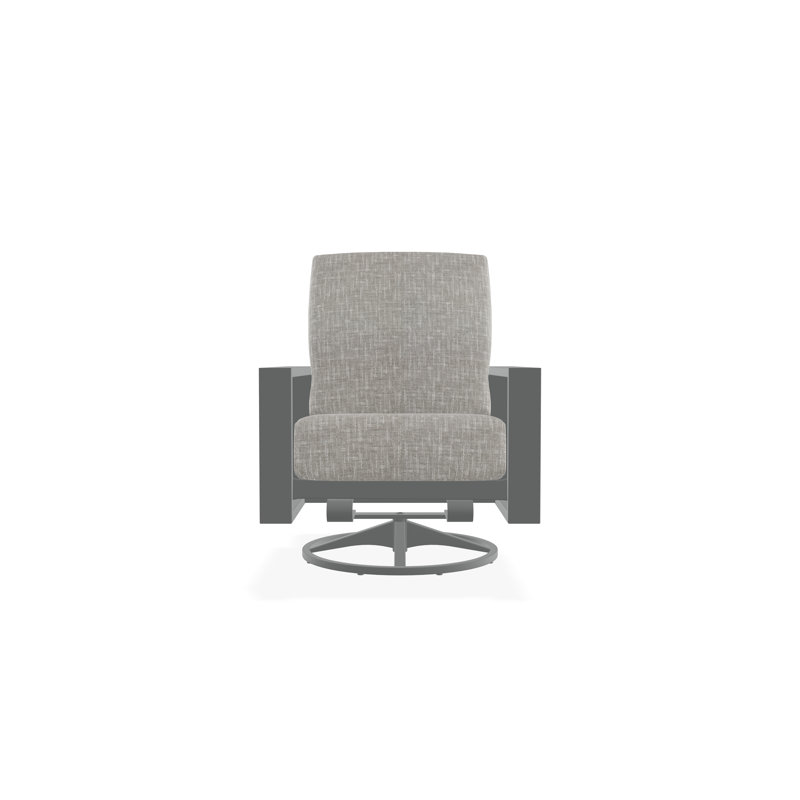 Larssen Deep Seating Cushion Swivel Rocker, Graphite, Hither Pewter