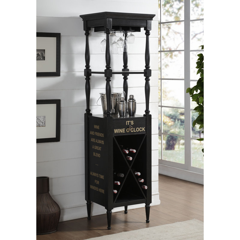 20'' Wine Bar, Black