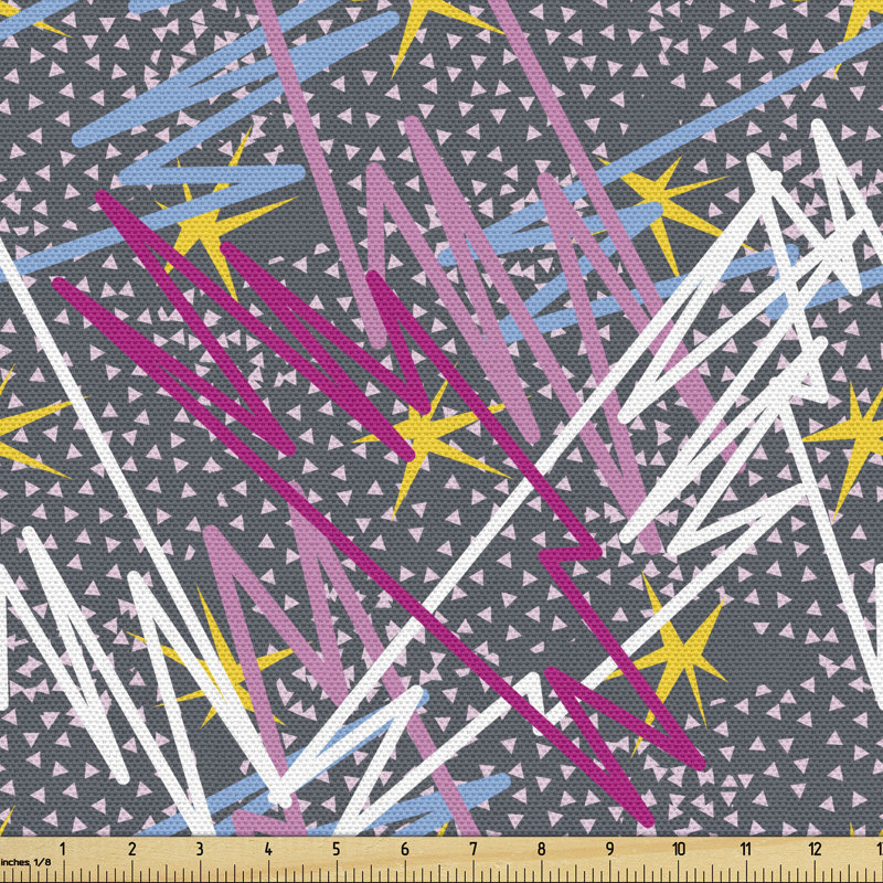 Multicolore, tissu décoratif moderne Ambesonne par The Yard, l 58 po x L 72 po