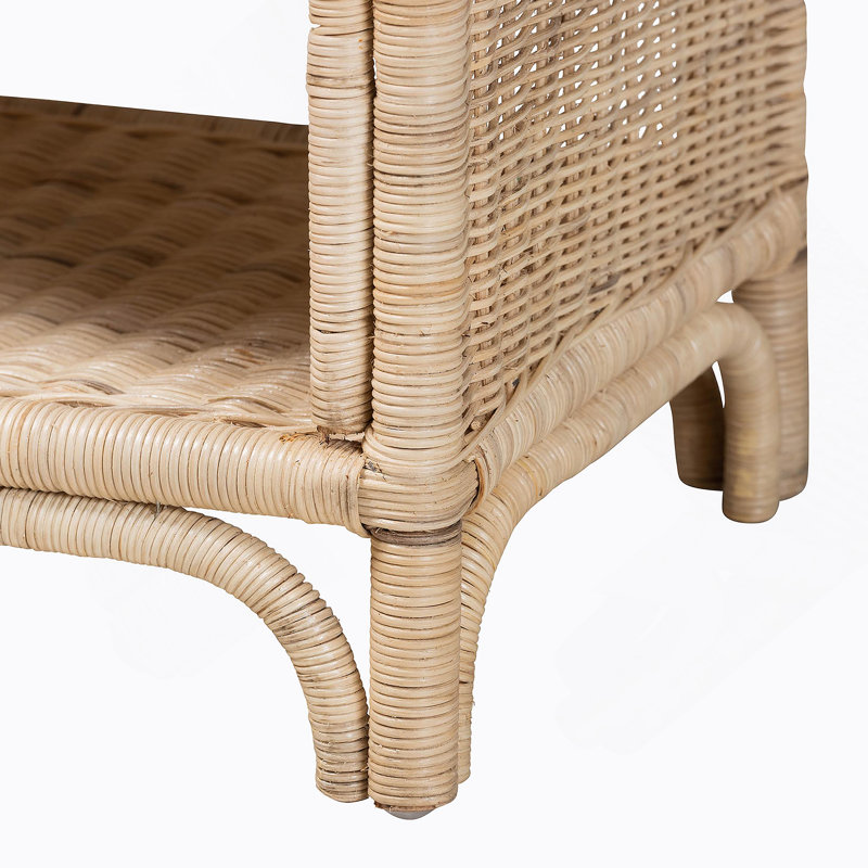 Table de chevet avec un tiroir et une tablette