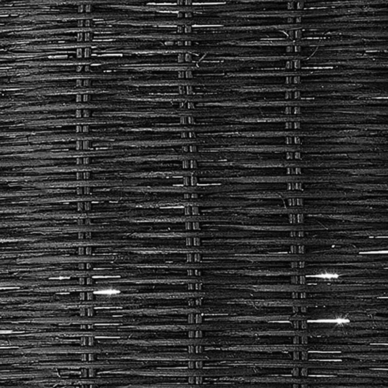 Cuthmore Steel Spotlight, Matte Black, Black Wicker