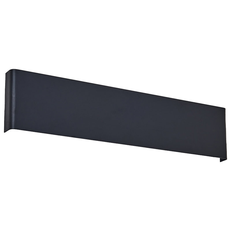 Applique murale longue linéaire encastrée Foline, Noir, noir, noir, noir, 5,5 po x 24 po x 1,3 po