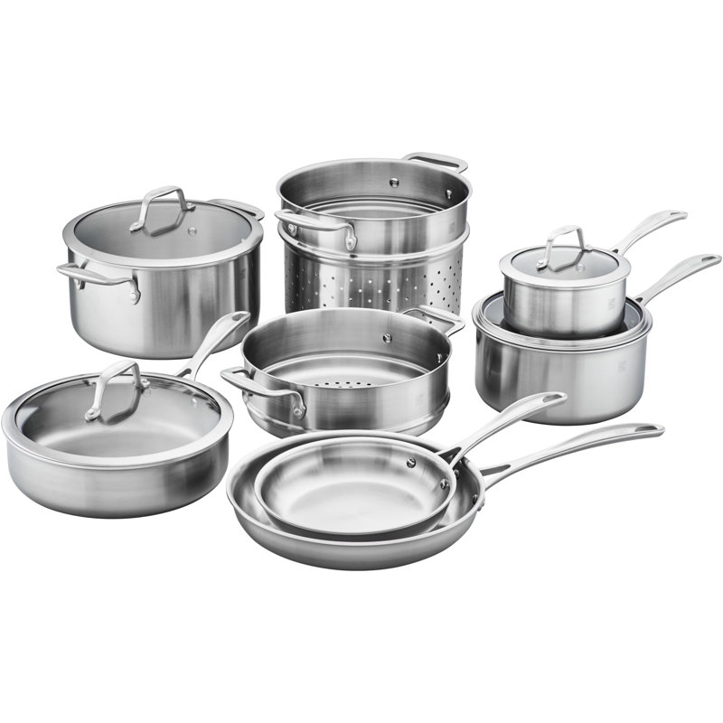Spirit 12 Piece Stainless Steel Cookware Set