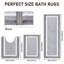 Ultra Soft 3-Piece Set Rectangle Bath Rug-750447129