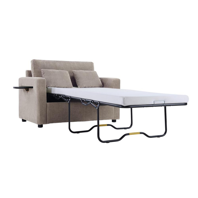 47.2" Sleeper Sofa, Brown
