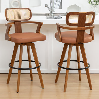Swivel Upholstered Counter Stool
