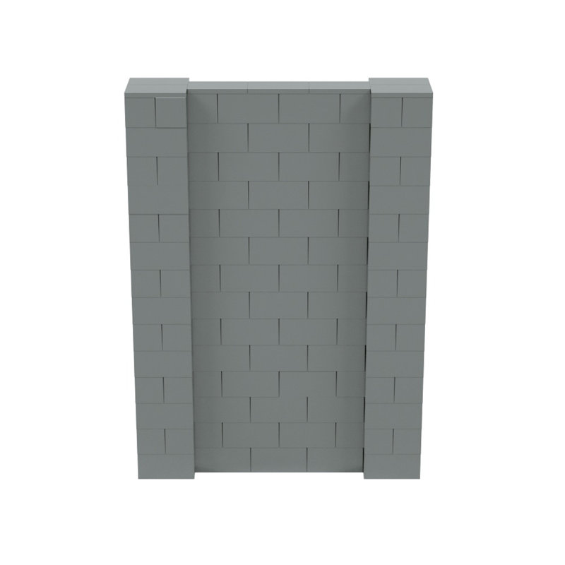 Ensemble mural de blocs géants 7 'T, H 84 po x L 60 po, Blanc
