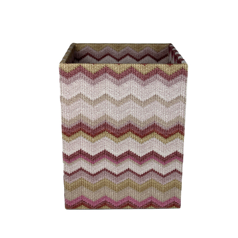 Polyester Open Waste Bin - 13L, Pink