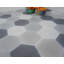 Solid Mixed Gray Hex 8" x 9" Cement Wall & Floor Tile