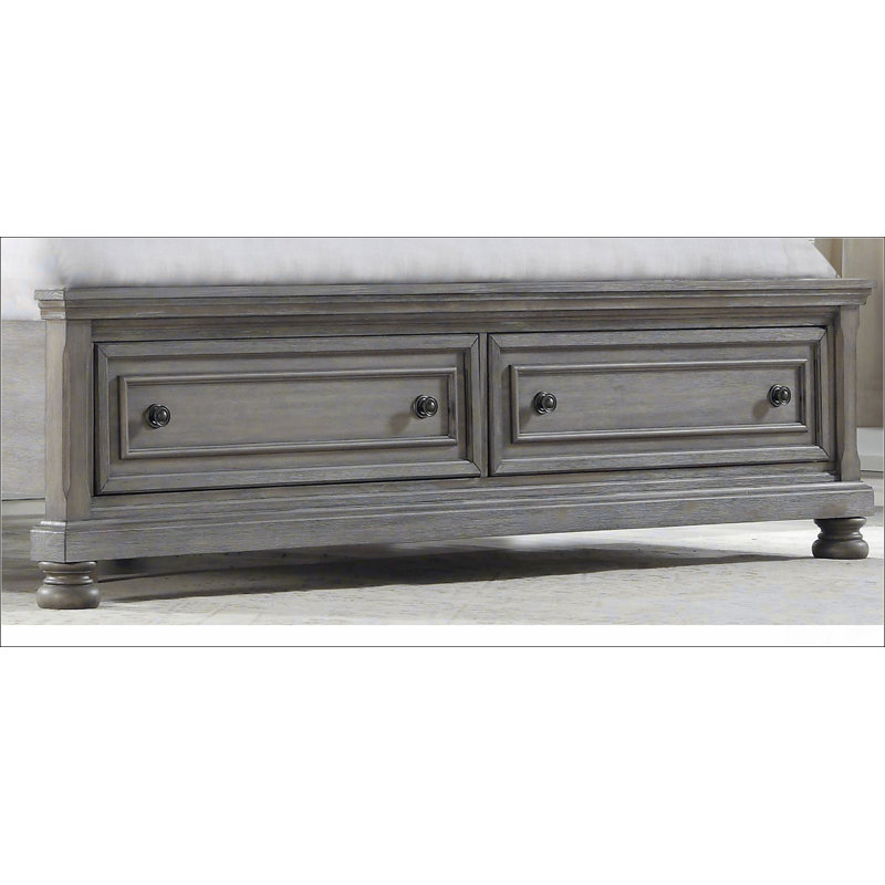 Grand lit de rangement gris antique Matériaux robustes et durables, modernes et simples, respectueux de l'environnement, faciles à installer