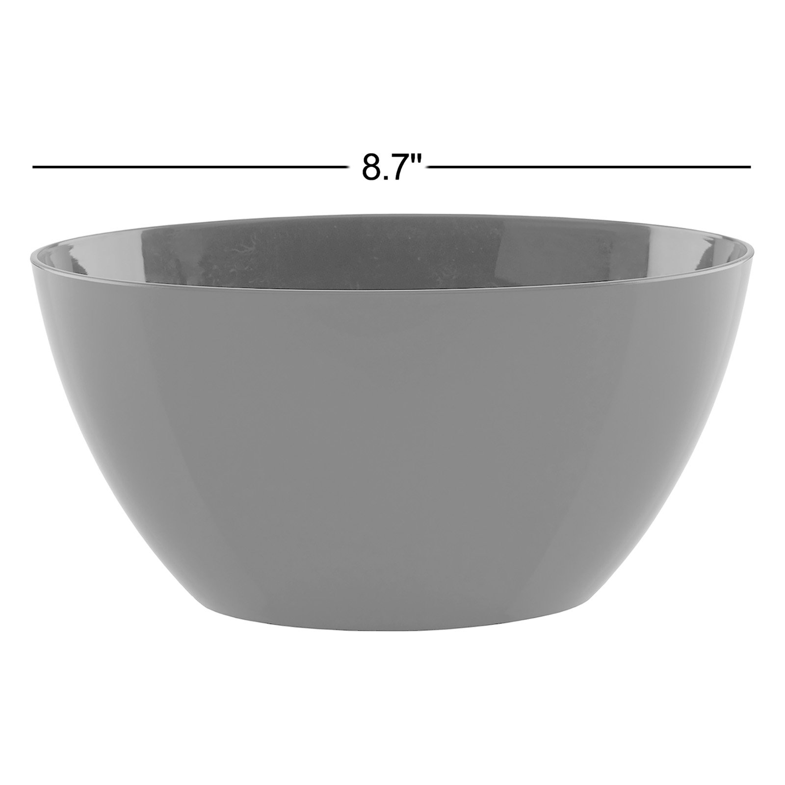 9" Pot Planter, Black, Medium