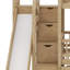 Lit superposé Kids Sleep & Play avec escalier de rangement, glissade et lit gigogne-888870194