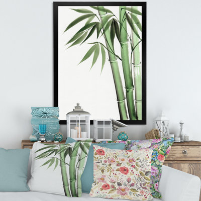 " Palm Bamboo Detail II " Painting Print