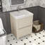 Meuble-lavabo simple 23,5 po avec plateau Laverock-832213097