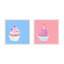 Birthday Cupcakes. Set Of 2 Print by Katy Montica-1145164404-1145164408
