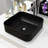 Basin Ceramic Square Black 15"x15"x5.3"