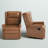Allan Faux Leather Swivel Rocker Manual Recliner-79353510
