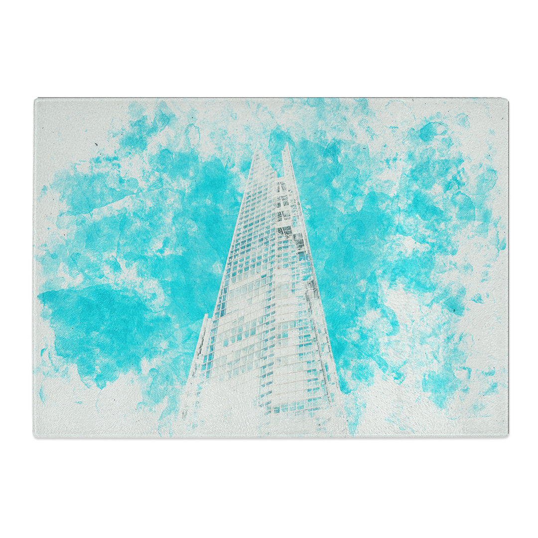 Tempered Glass the Shard in London England Chopping Board
