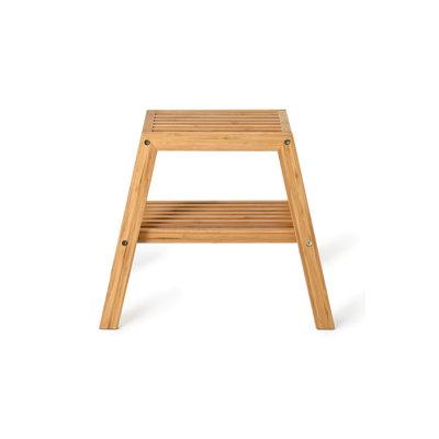 Tabouret à lattes en bois massif Utinity
