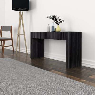 Beechler 60" Rectangular Teak Wood Console Table by Mikel Welch by Wade Logan
