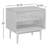 Indra 22" H 1-Drawer Wood Nightstand -1639857710
