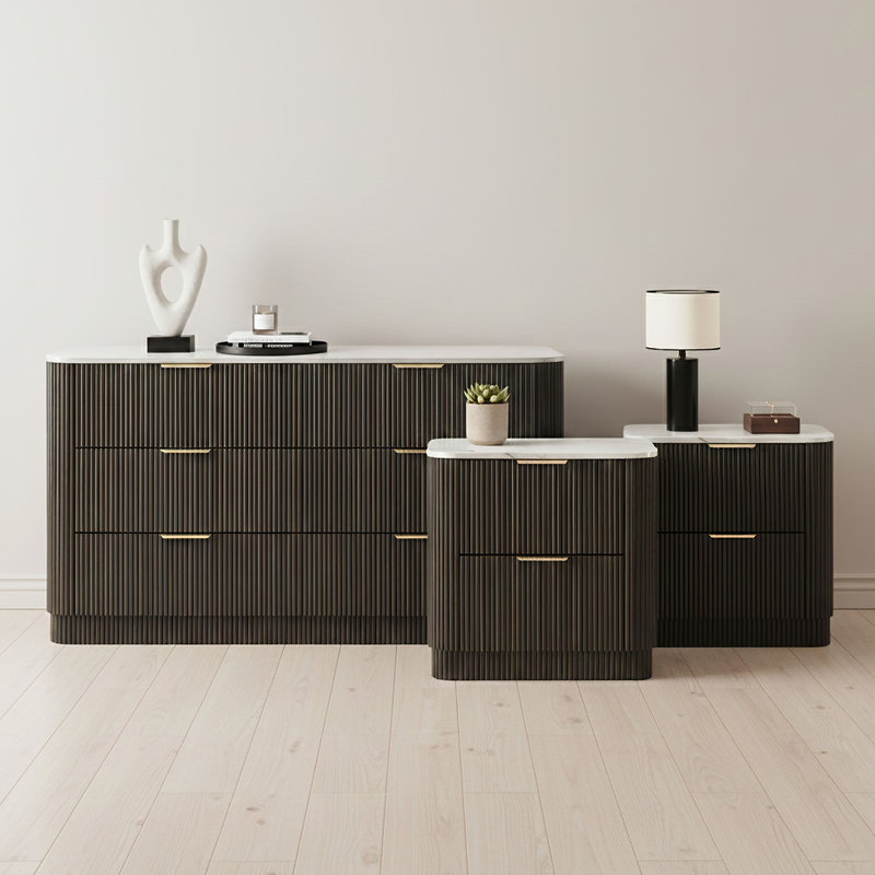 Ensemble de chambre à coucher 3 pièces Tussilage