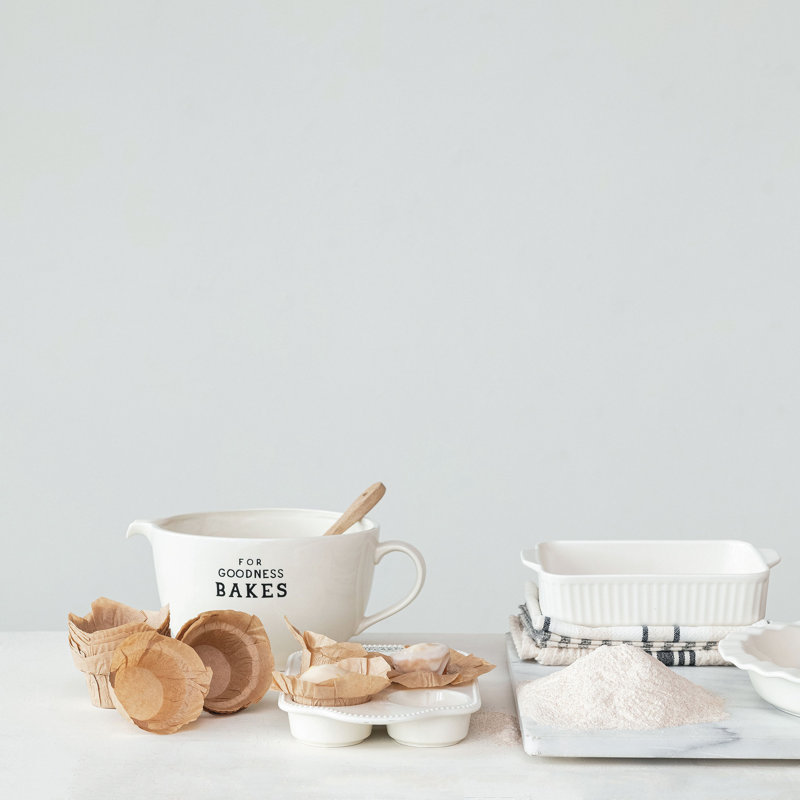 "For Goodness Bakes" Stoneware Batter Bowl