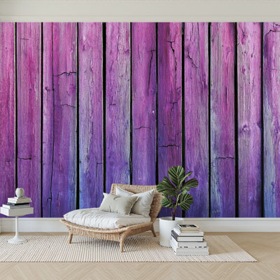 Peel and Stick Wallpaper 144" W x 100" H Modern Self Adhesive Wall Mural for Bedroom Grunge Wooden Panels