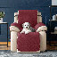 Housse matelassée et réversible pour fauteuil inclinable-50890292-50890888