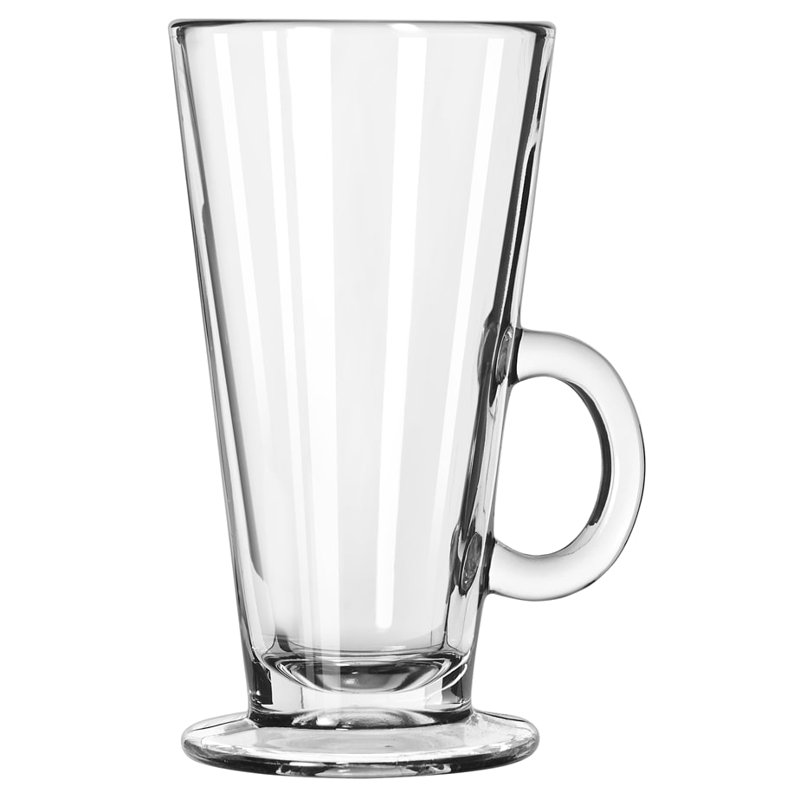 Libbey Catalina Clear Glass Irish Coffee Mugs, 9-ounce, Set of 6