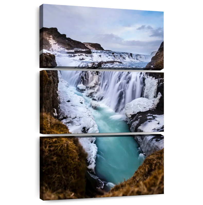 Alvord Gullfoss Winter Falls, 45" H x 28" W