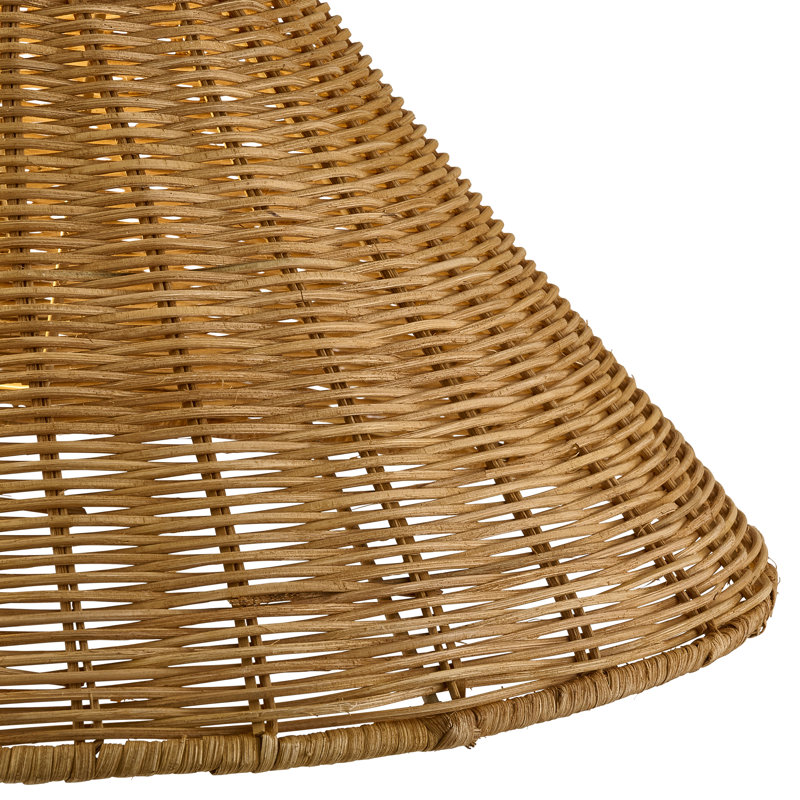 Empire Natural Rattan Lamp Shade, 52cm D, Brown
