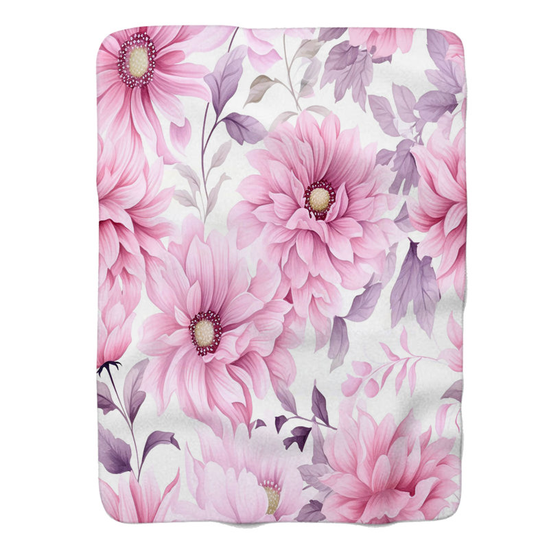Rosy Hues - couverture de qualité supérieure 1 pièce, Grand lit