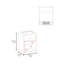 Meuble-lavabo à vasque flottante Allegra, portes doubles et tablette de rangement, blanc-1751342377