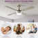 Ebern Designs 52”Modern Ceiling Fan With Light And Remote Control